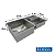 Cuba com Calha 44x84 + Tampa Inox - Imagem 4