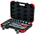 SOQUETE JG SEXT ENC 1/2 10A32MM 24PÇS R69003024 GEDORE RED - Imagem 1