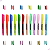 Kit 12 Marca Texto Masterprint (6 Neon + 6 pastel) - Imagem 2