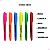 Kit 12 Marca Texto Masterprint (6 Neon + 6 pastel) - Imagem 3