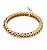 Bracelete croissant aro grosso (BANHADO A OURO 18k) - Imagem 1