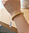 Bracelete croissant aro grosso (BANHADO A OURO 18k) - Imagem 2