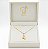 Colar gravatinha com ponto de luz gota (BANHADO A OURO 18k) - Imagem 3