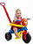 Triciclo Infantil Kemotoka Baby Dog Azul C/Haste e Proteçao Lateral Velotrol Kendy Briquedos - Imagem 2