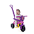 Triciclo Infantil Kemotoka Baby Dog Rosa C/Haste e Proteçao Lateral Velotrol Kendy Briquedos - Imagem 1
