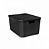 Caixa Rattan Preta 7 Litros com Tampa Arqplast - Imagem 1