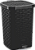 Lixeira Rattan Preta 7 Litros com Tampa Arqplast - Imagem 1