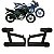 PROTETOR WHEELING FAZER 150 FACTOR 125/150 PRETO FOSCO - Imagem 8