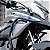 PROTETOR CARENAGEM C/ PEDALEIRA XRE 190 2016 a 2024 PRETO FOSCO - Imagem 3