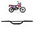 GUIDAO NX 350 SAHARA 90 / 99 MODELO ORIGINAL PRETO - Imagem 1