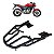 BAGAGEIRO TUBE CB300 R 09/15 REFOR. CURTO PRETO - Imagem 1