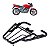 BAGAGEIRO TREF. CBX 250 TWISTER 02/08 REFOR. CURTO PRETO - Imagem 1