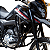 PROTETOR DE CARENAGEM PARA BROS 160 2025 EM DIANTE COM PEDALEIRA PRETO FOSCO - Imagem 1