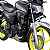 PROTETOR DE CARENAGEM FACTOR 150 2025 COM PEDALEIRA PRETO MA - Imagem 1