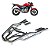 BAGAGEIRO SUPORTE BAU CB 300R 2009 A 2015 REFORÇADO CURTO CROMADO MA ACESSÓRIOS - Imagem 8