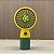 Mini Ventilador Portátil Mini Handheld Fan Verde Flor - Imagem 1