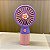 Mini Ventilador Portátil Mini Handheld Fan Rosa Flor - Imagem 1
