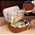 Necessaire de maquiagem marrom para viagem - Imagem 1