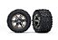 RODAS E PNEUS TRAXXAS RUSTLER BLK CHRM/TALON EXT - Imagem 1