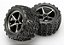 RODAS E PNEUS GEMINI BLK CHRM/TALON E-REVO 1/16 (2) 7174A - Imagem 1
