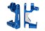 TRAXXAS CASTER BLOCK BLUE ALUMINUM 4X4 - 6832X - Imagem 1
