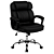 Cadeira de Escritório em PVC Bonded Leather Preta com Estrutura Ergonômica CADE-DO-HLC-1357L-1 - Imagem 1