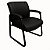 Cadeira de Escritório em PU e PVC Preta - Modelo DO-H-6530L com Estrutura Ergonômica CADE-DO-H-6530L - Imagem 1