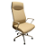 Cadeira de Escritório em PU e PVC Bege com Estrutura Ergonômica CADE-DO-HLC-3215L-T - Imagem 1