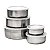 Conjunto de Tigelas de Inox com Tampa - 5 pecas - Imagem 2