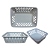 CESTO ORGANIZADOR 16 X 12 BRANCO - PACOTES - Imagem 1