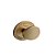 Puxador Ponto Beetle com Base Granada Dourado Zen - Imagem 1
