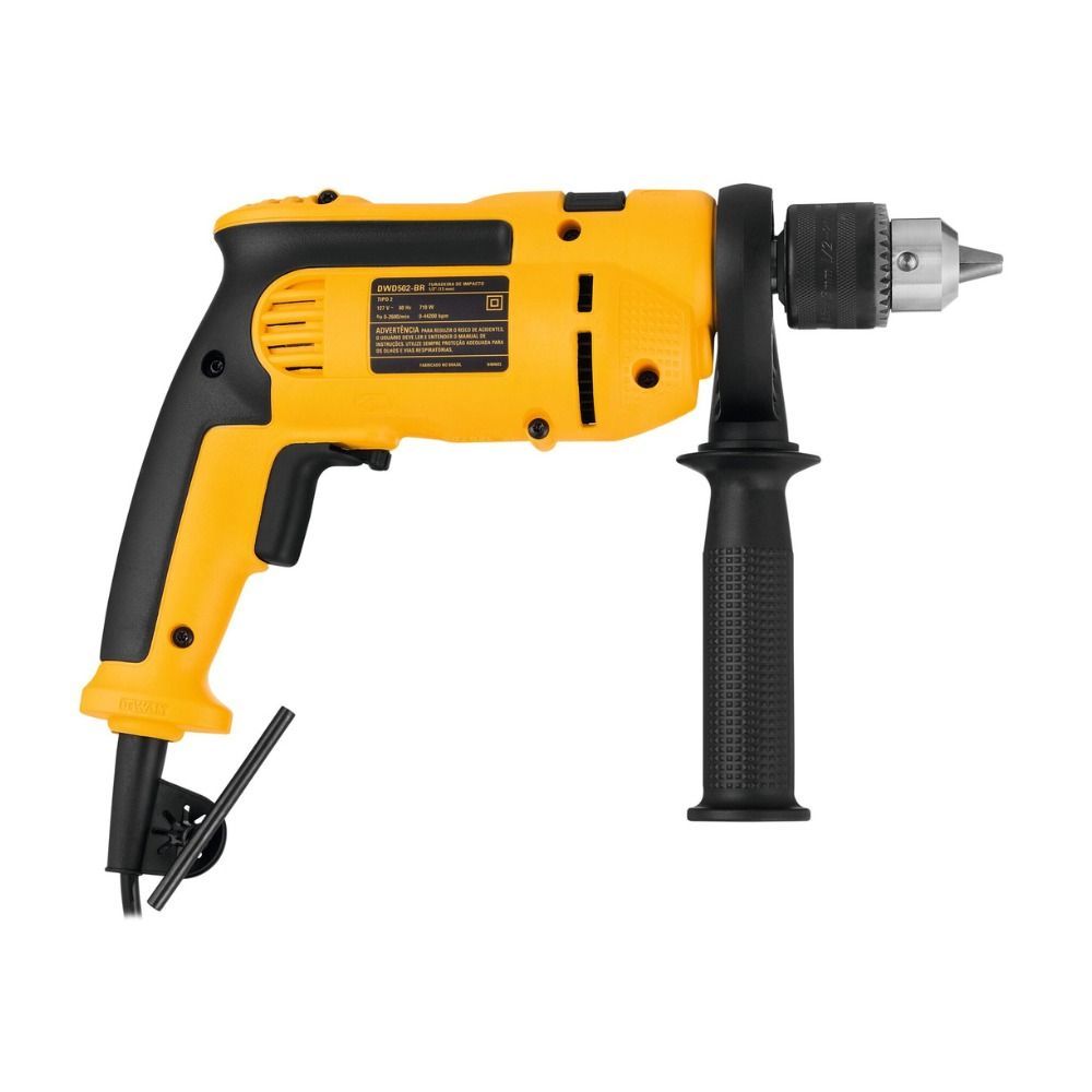 Furadeira de Impacto 1/2'' (13 mm) Velocidade Variável e Reversível 220V - DWD502B2 - Imagem 2