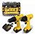 Kit Furadeira + Parafusadeira 12v Bateria Dewalt DCK201C2-BR - Imagem 1