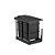 Lixeira Deslizante com Tampa 2 Cestos 20L Preto - Schmitt - Imagem 1