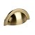 Puxador Concha Shell 64mm Gold Escovado Zen - Imagem 1