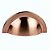 Puxador Concha Shell 64mm Rose Escovado Zen - Imagem 1