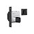 Fechadura 1006 Porta Bater/Correr Quadrado Black - Imagem 1