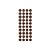Tapa Furo Adesivo Corten Guararapes 12mm Cartela 40 unid Jfex - Imagem 1