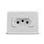 Tomada Simples Branca de Embutir de 2 Pinos + 1 Terra de 20a e 250v Led Line - Imagem 1