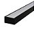 Perfil de Embutir Led Rip 3m Preto Led Line - Imagem 1