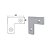Esquadreta para Perfis 16mm ESQ-16 4 Unidades - ROMETAL - Imagem 1