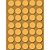 Tapa Furo Adesivo Ocre Solar 12mm 40 Unidades Duratex - Imagem 1