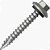 Parafuso Sextavado Flangeado Aço Carbono Para Telha Ponta 17  Nº10 (4,8 mm) X 1.1/2 - Imagem 1