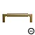Puxador Zigrinato IL1780 96mm Bronze Escovado Italy Line - Imagem 1