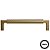 Puxador Zigrinato IL1780 128mm Bronze Escovado Italy Line - Imagem 1