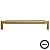 Puxador Zigrinato IL1780 160mm Bronze Escovado Italy Line - Imagem 1