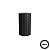 Puxador Zigrinato IL1780 18X30 Ponto Preto Italy Line - Imagem 1