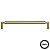 Puxador Zigrinato IL1780 192mm Bronze Escovado Italy Line - Imagem 1