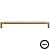 Puxador Zigrinato IL1780 224mm Bronze Escovado Italy Line - Imagem 1