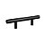 Puxador Primus IL-814 64mm Inox Preto-202 Italy Line - Imagem 1